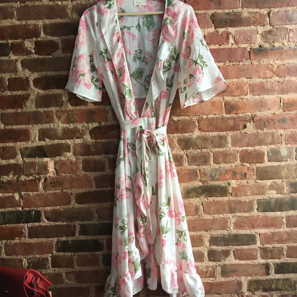 MELLODAY Floral Wrap Dress